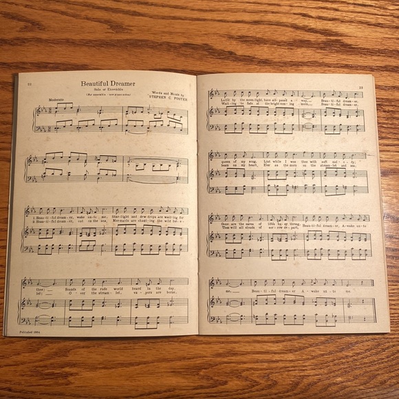 Vintage song Book. “Songs Of Stephen Foster” unique old book of songs. - Picture 9 of 11